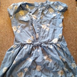 Carter kids girls blue Daisy dress size 10